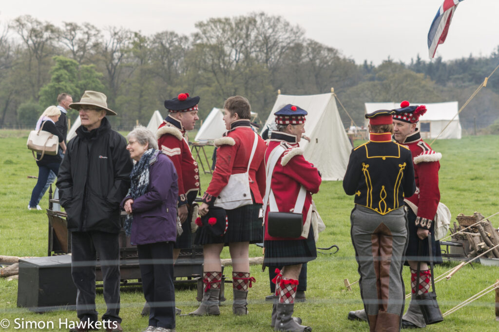 National Trust property Ickworth House pictures - Army camp in battle re-inactment