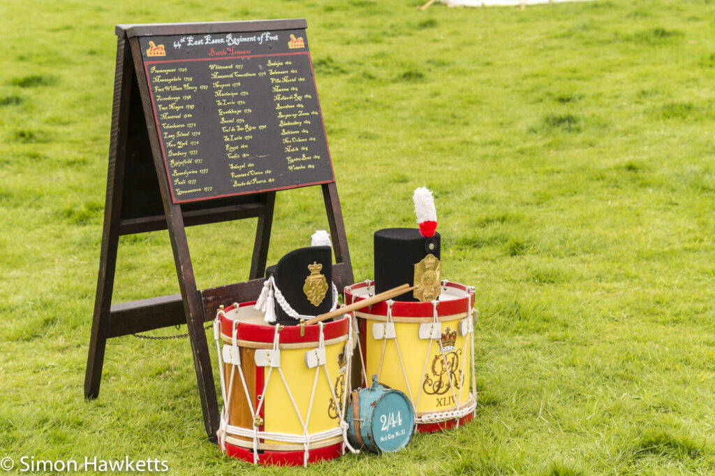 National Trust property Ickworth House pictures - Hats & Drums in battle re-inactment