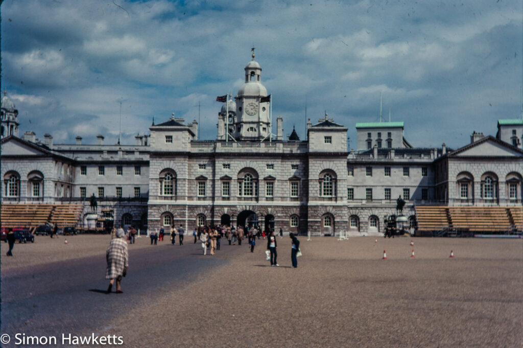 Olympus OM-20 pictures - Horse guards parade on colour negative film taken about 1980