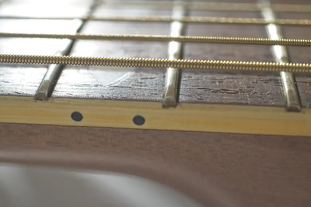 Ovation Applause AE-32 guitar refurbisment 11 ovation applause ae 32 12th fret action 1