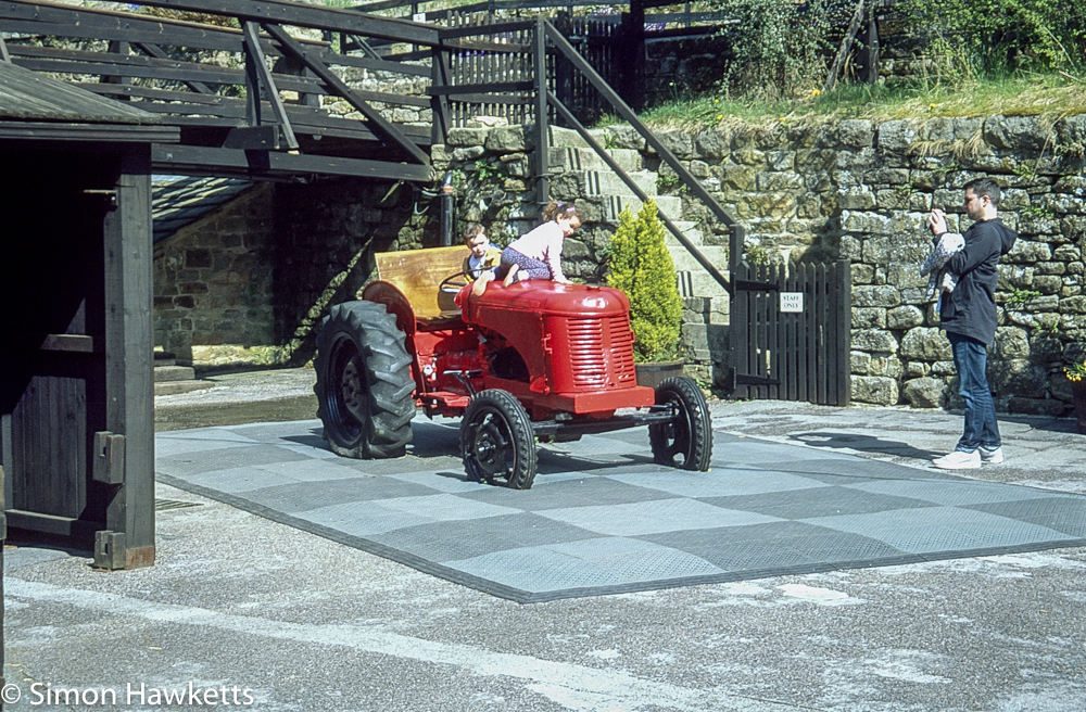 pentax z 1p agfa ct100 slide film chatsworth house play tractor