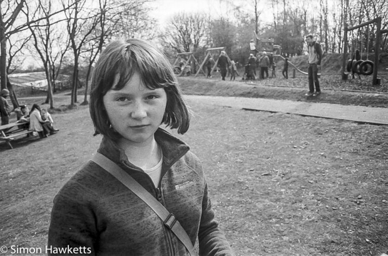 Emma in the park at Crich