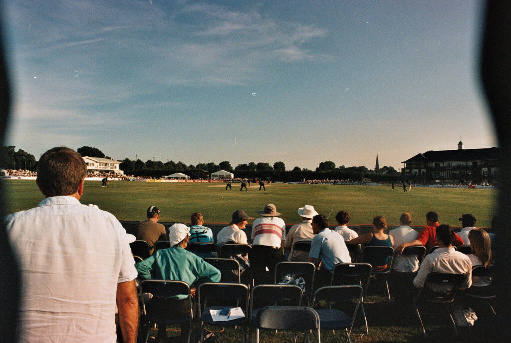 Photos from film found in old cameras - a cricket match