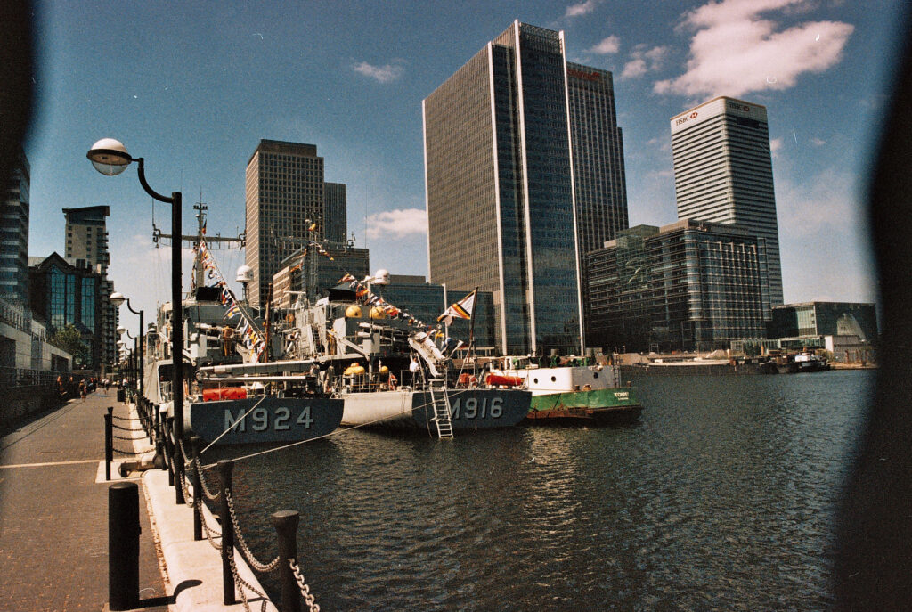 Photos from film found in old cameras - docklands in London
