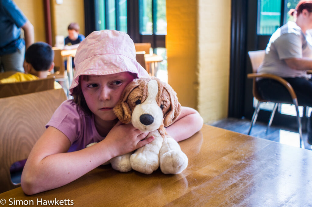 Pictures from Sudbury Hall in Derbyshire - A small girl and a fluffy toy