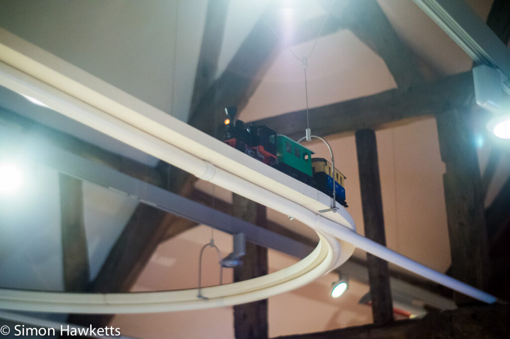 Pictures from Sudbury Hall in Derbyshire - Overhead railway in the toy museum