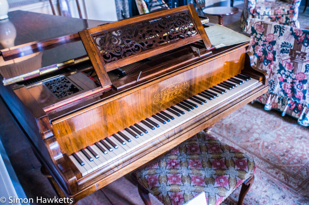 Pictures from Sudbury Hall in Derbyshire - Piano in the music room