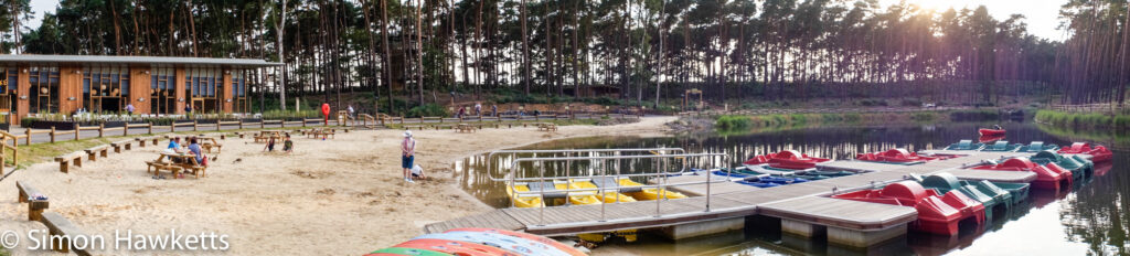 pictures from woburn forest centerparcs a panorama of the boating lake