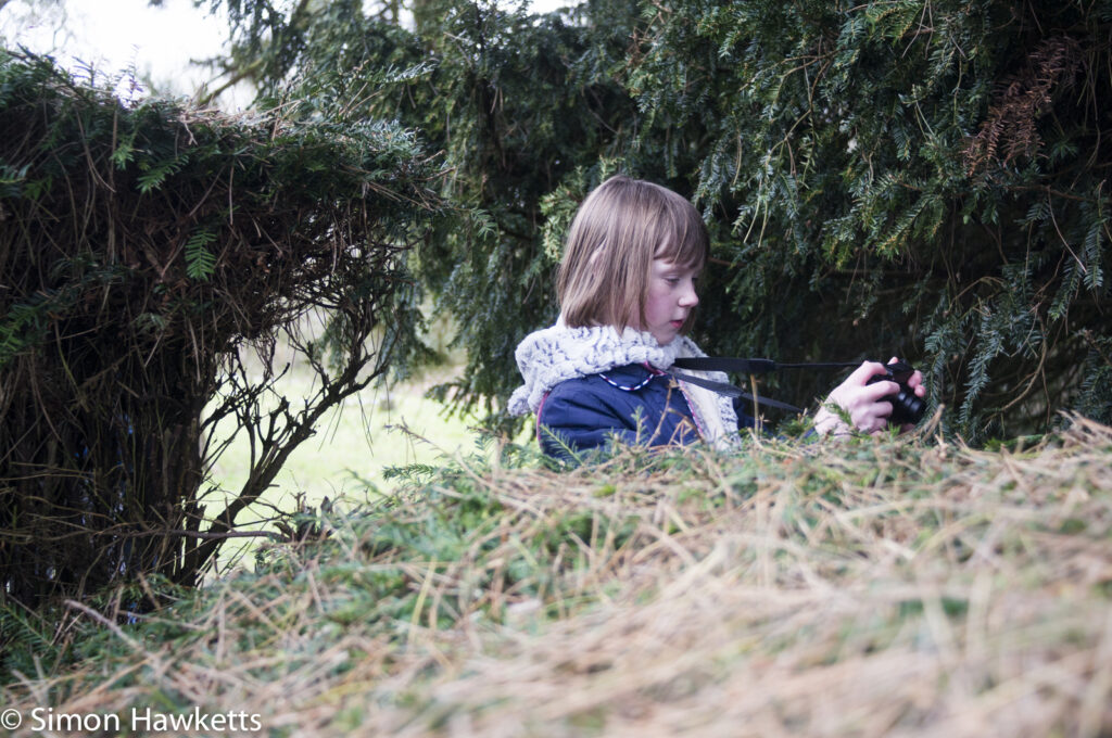 Pictures of Bennington Lordship - A girl with a camera taking a snap