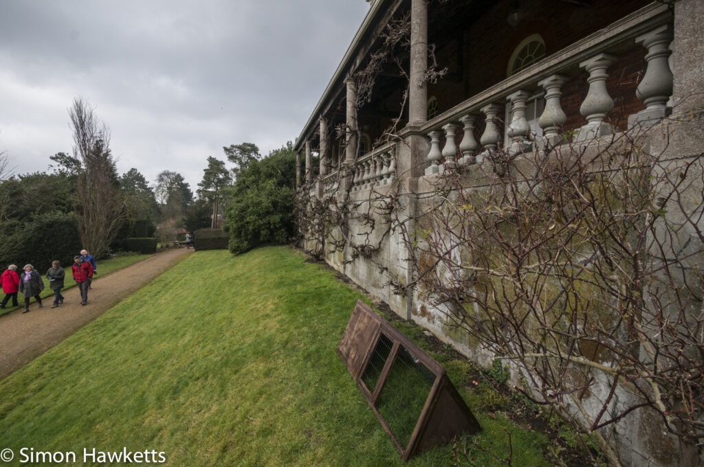 Pictures of Bennington Lordship - The verandah in super wide angle