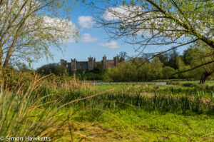 Pictures of Framlingham in Suffolk - Framlingham castle viewed from the nature reserve