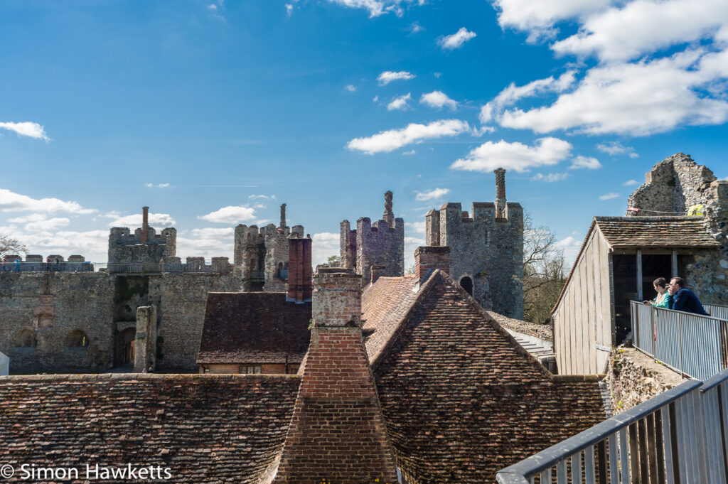 pictures of framlingham in suffolk looking over the roofs from framlingham castle